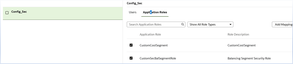 Map custom application roles to the group