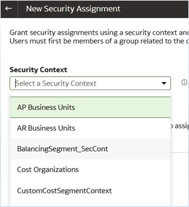 Security Assignments