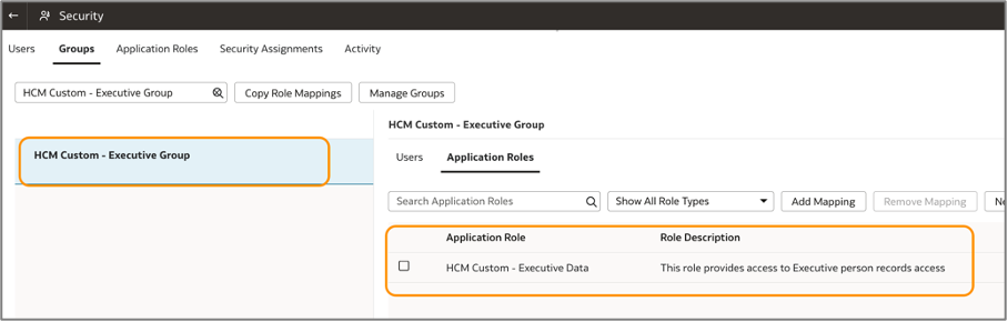 image - map group to role