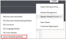 Vector model registration