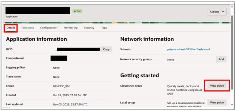Deploy OCI Functions for Fusion Data Intelligence Event Notifications