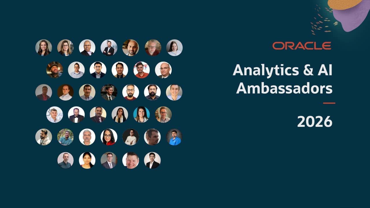 Announcing Oracle Analytics and AI Ambassadors of 2026