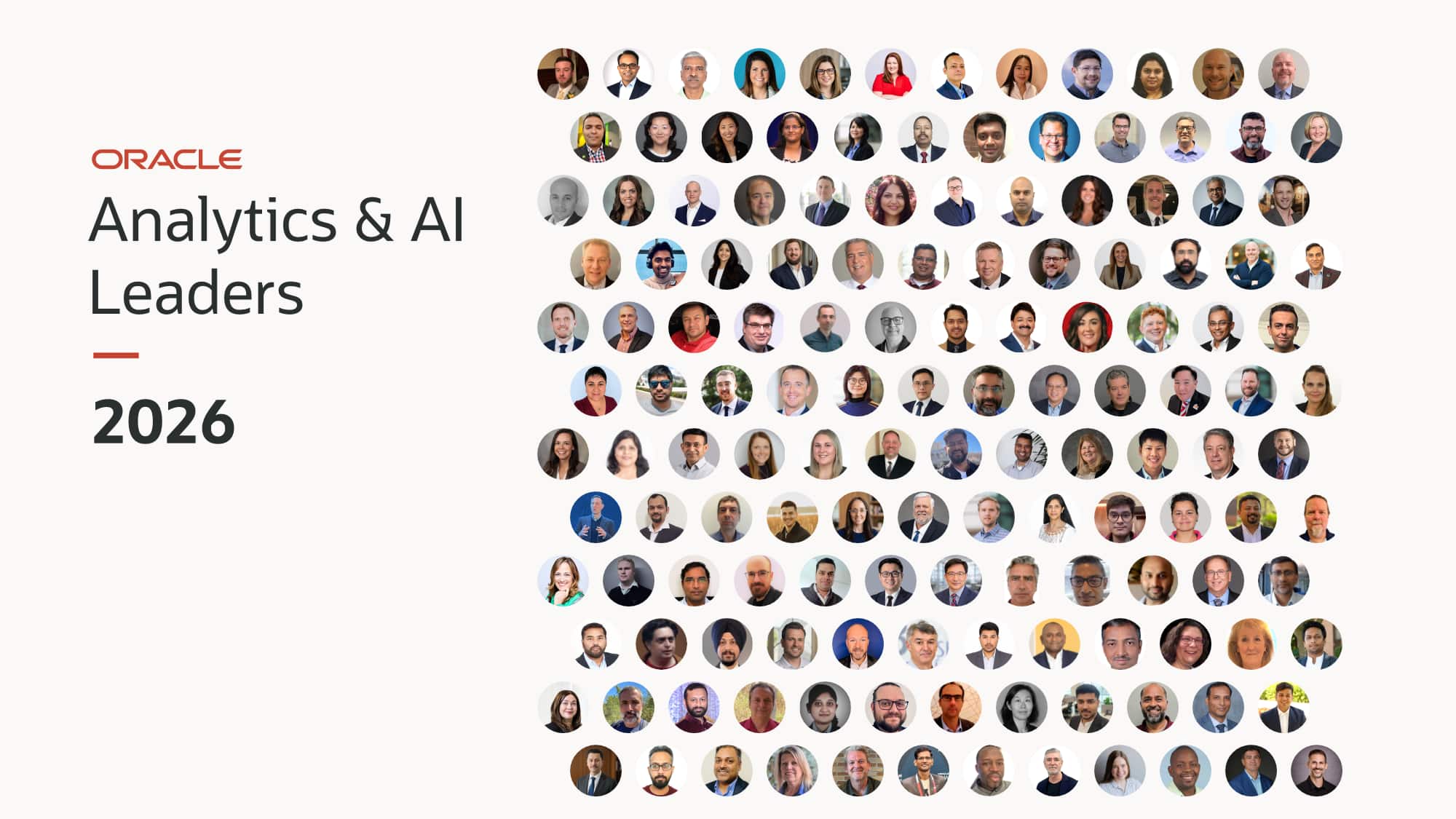 Announcing the Oracle Analytics and AI Leaders of 2026