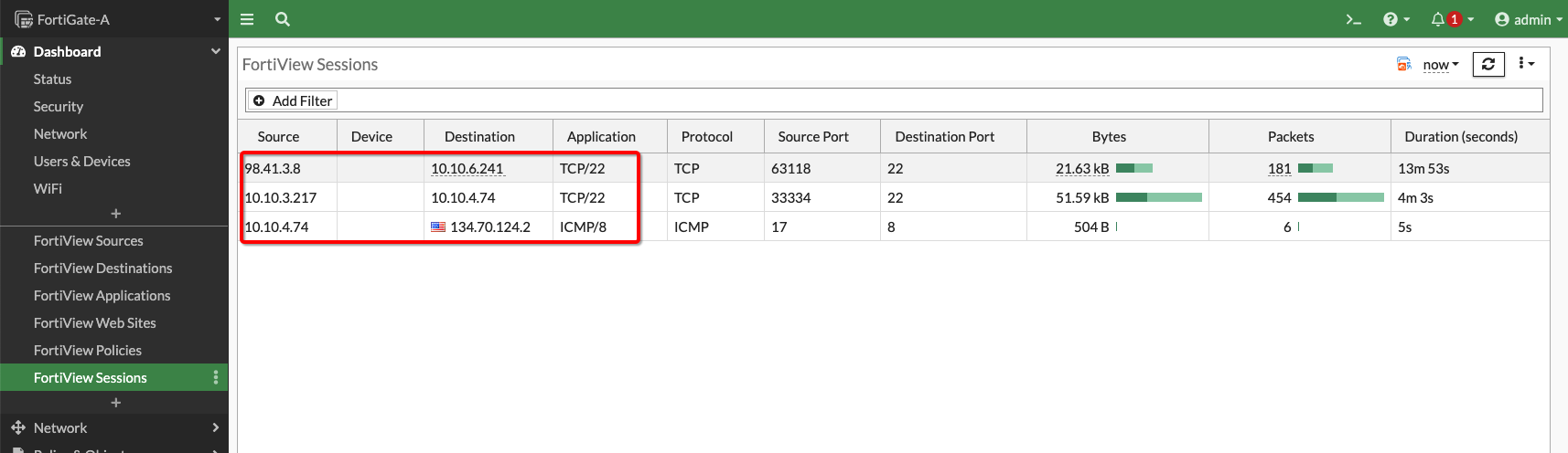 FirewallServiceGatewayTraffic