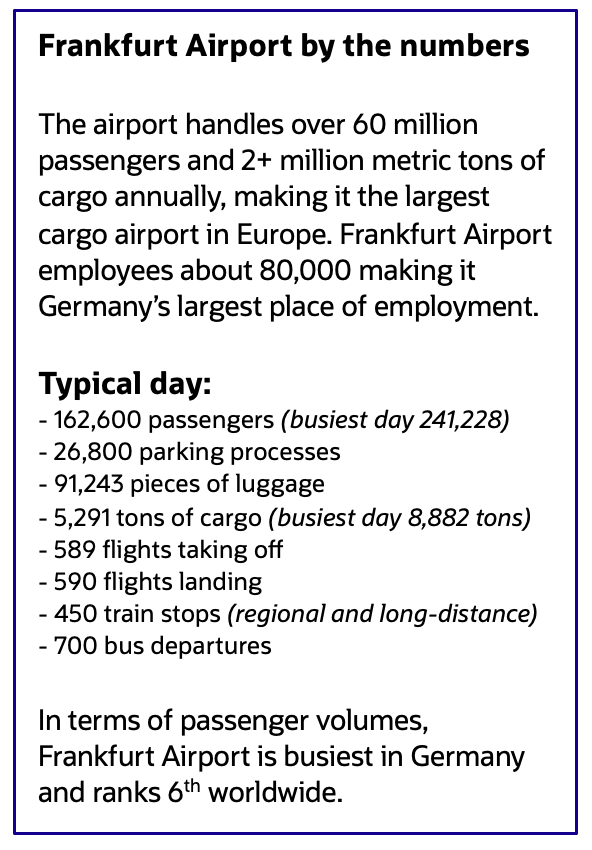 Frankfurt airport statistics
