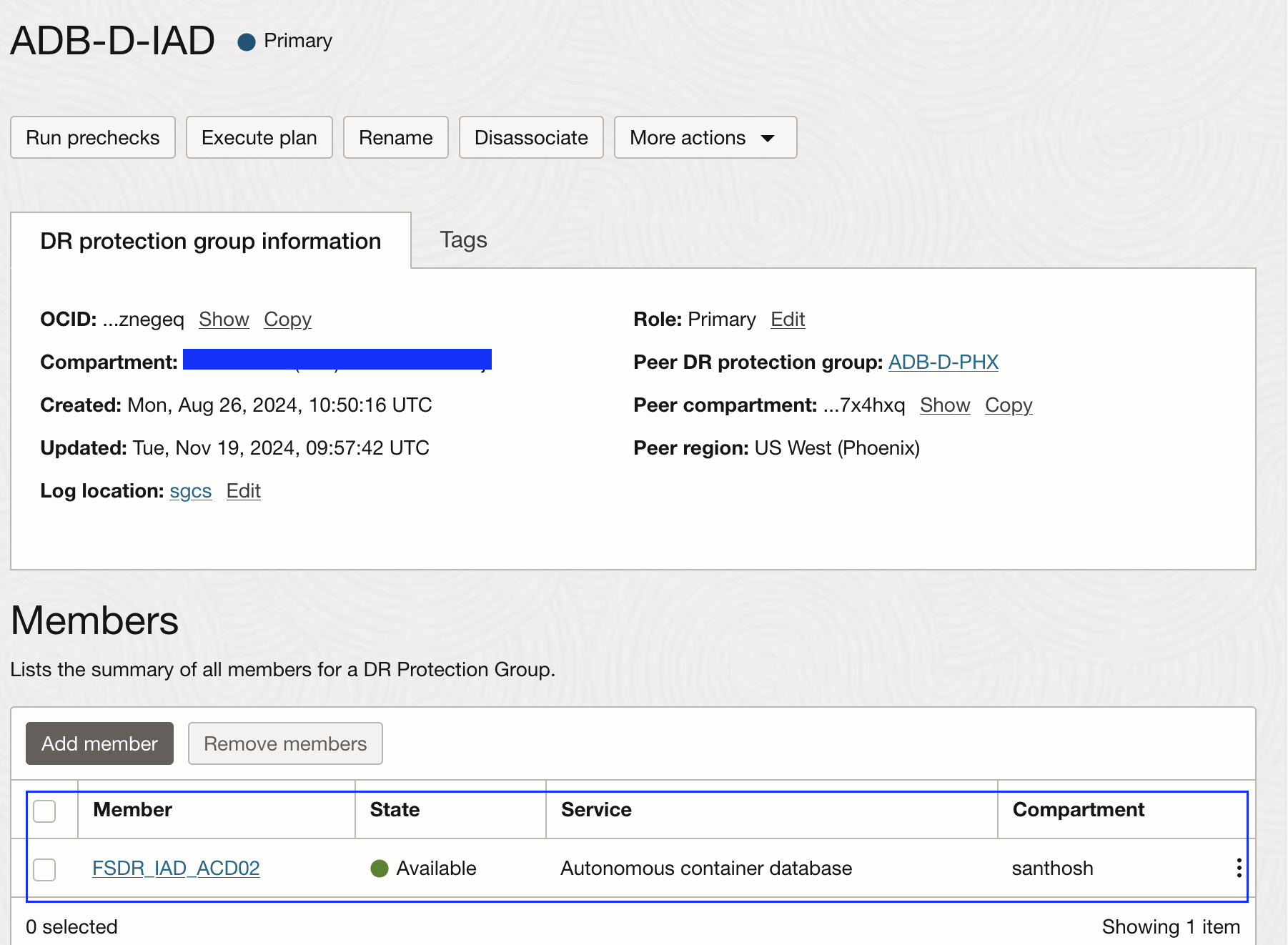 ADB-D-Primary member added