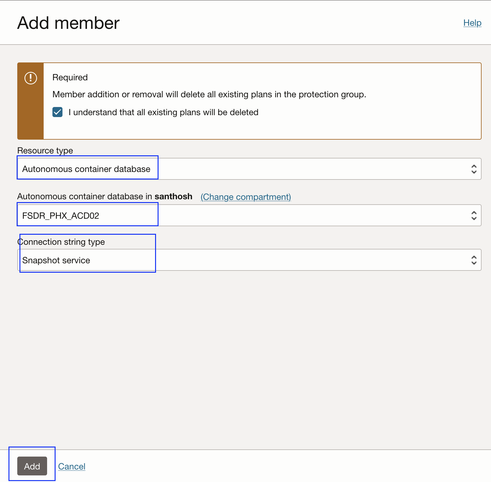 ADB-D-add standby member