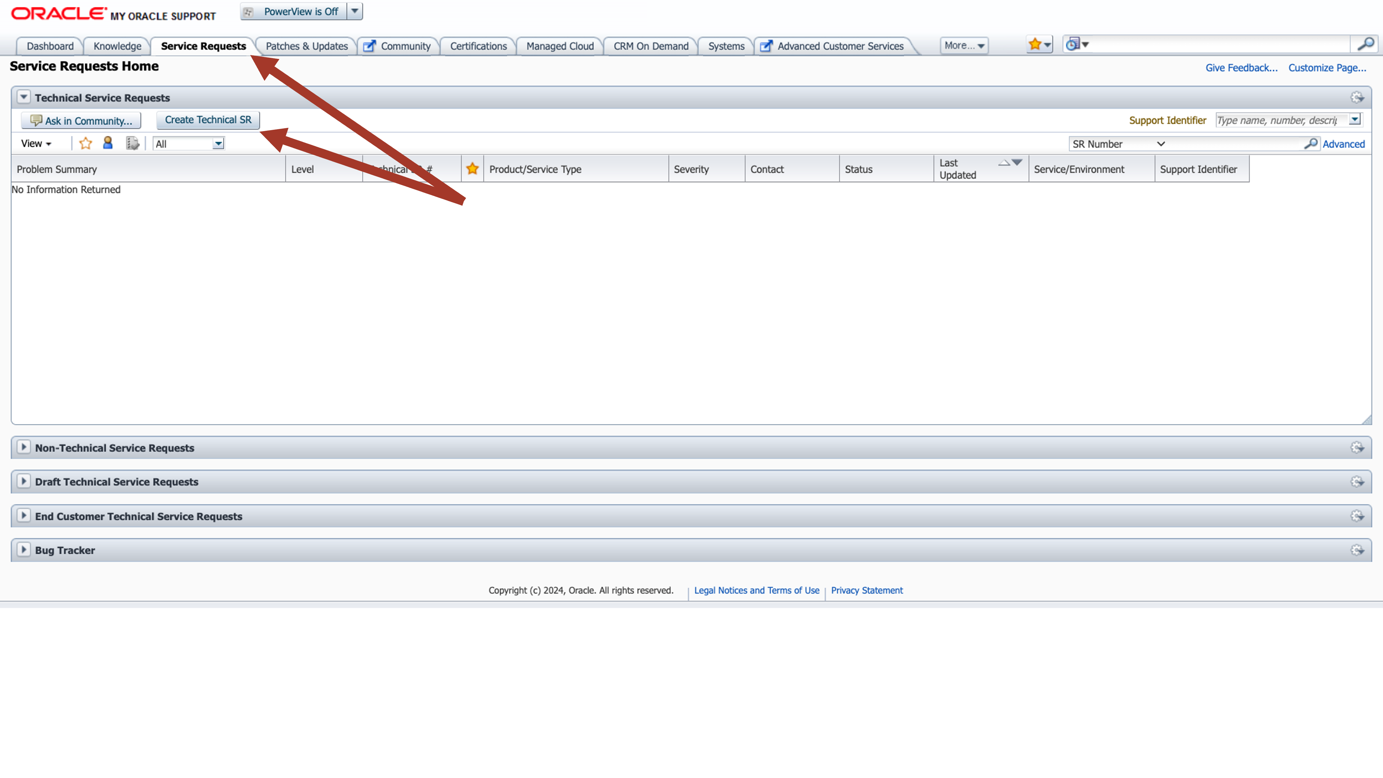 Database performance tuning - create SR 1