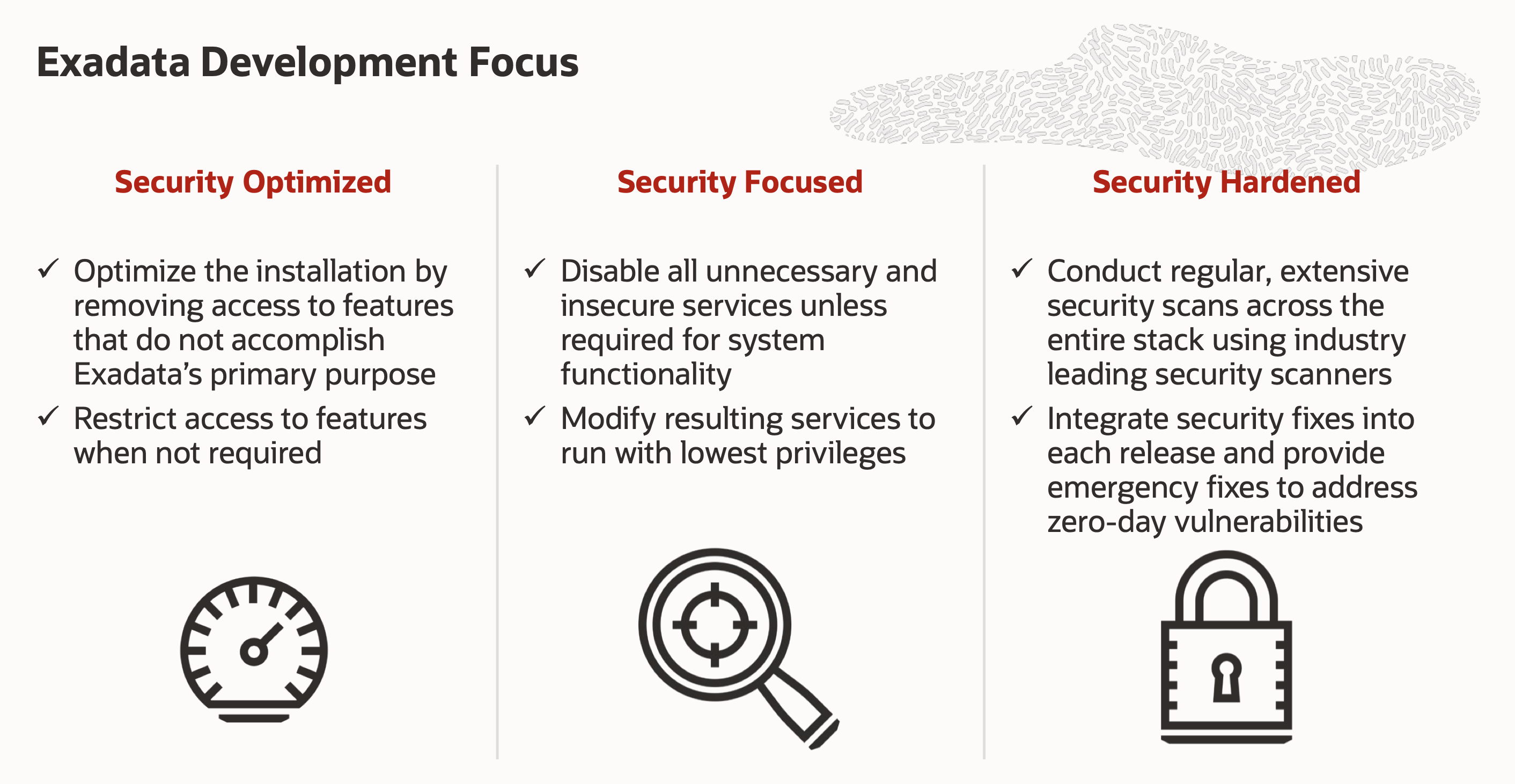 Exadata Development Focus