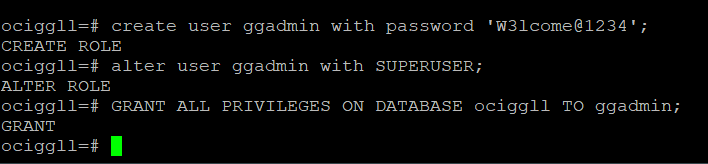 Setup DB users on source DB