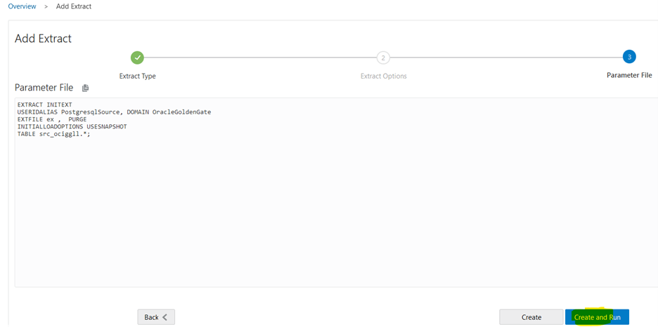 Initial Load Extract Creation - 2/2