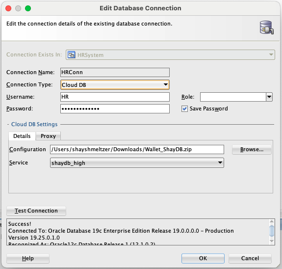Cloud DB Connection Type