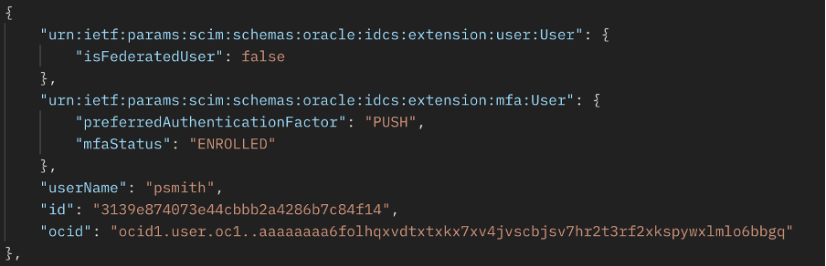 A screenshot of the code output for Phil Smith’s record.