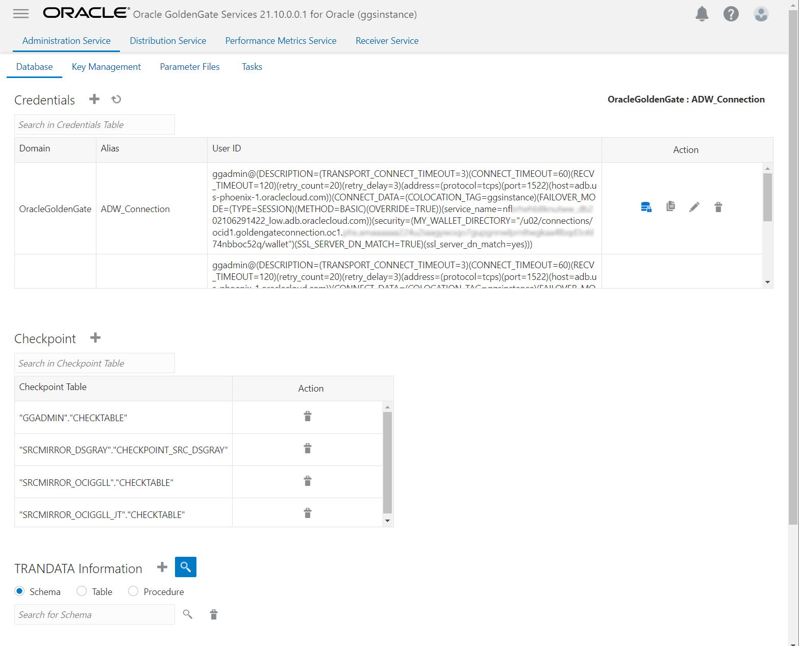 GoldenGate Deployment Console