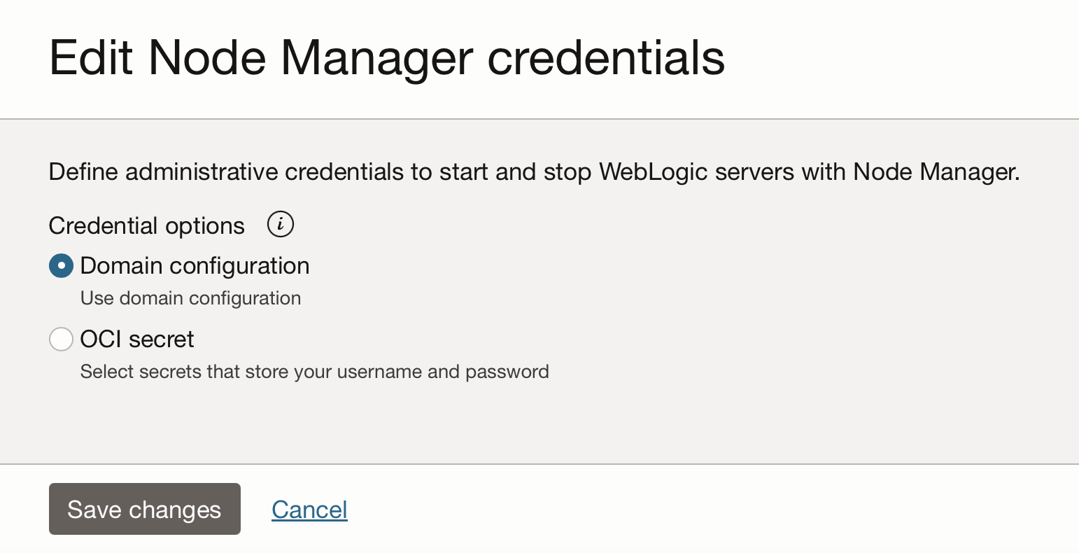 WLMS - Node Manger credentials
