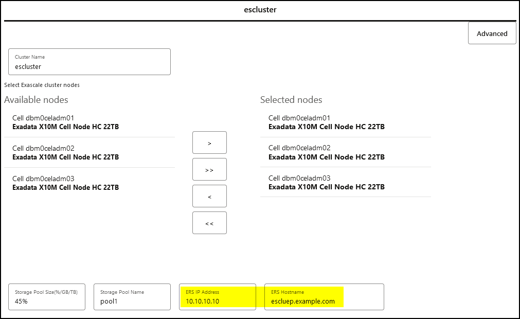Exascale Cluster Configuration