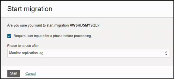 start migration