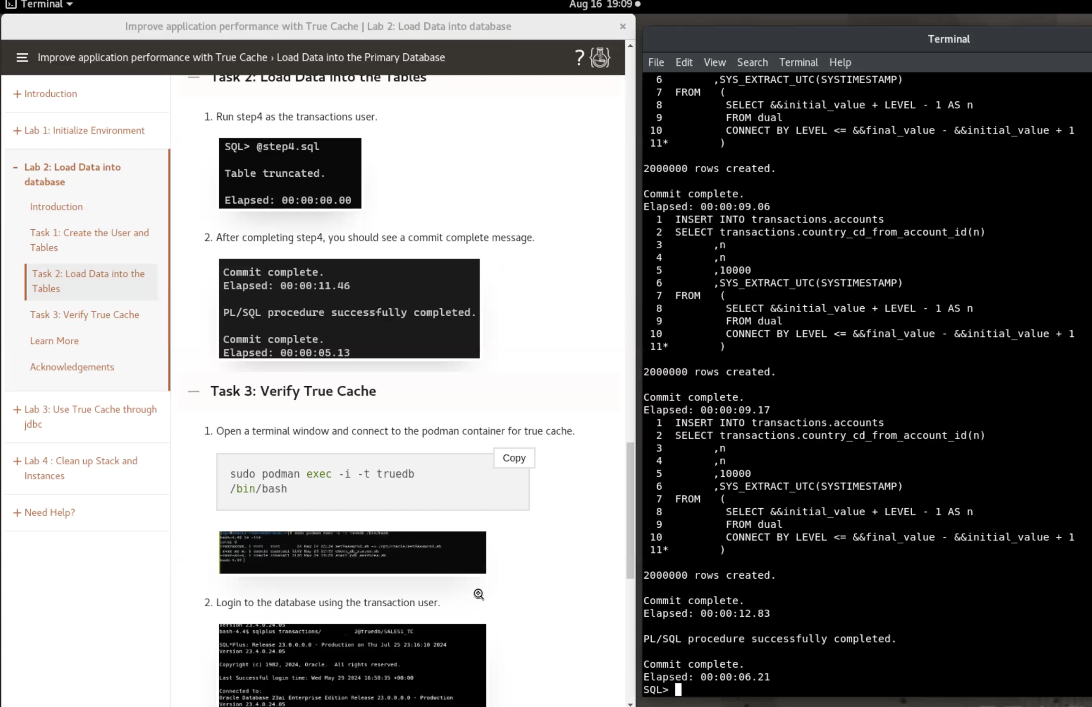 LiveLabs for Oracle True Cache