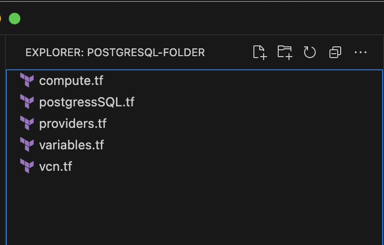 PostgreSQL folder
