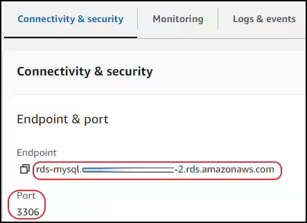where to get RDS private endpoint