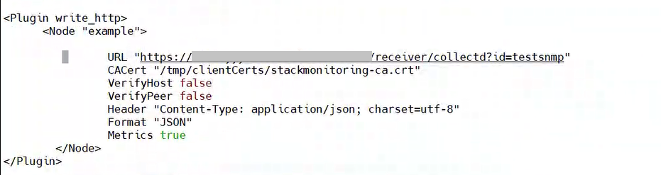 図 1:collectd.conf ファイル内の write_http プラグインの構成